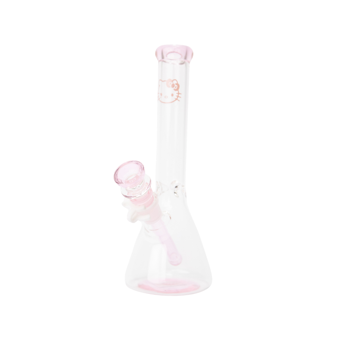 Hello Kitty Style Beaker Bong 10 Inch Cute Glass Bong