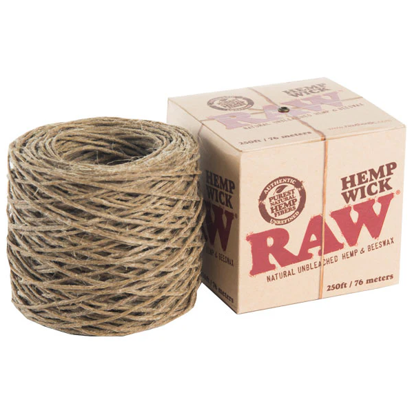 RAW HEMP WICK 250FT-76 METER BALL