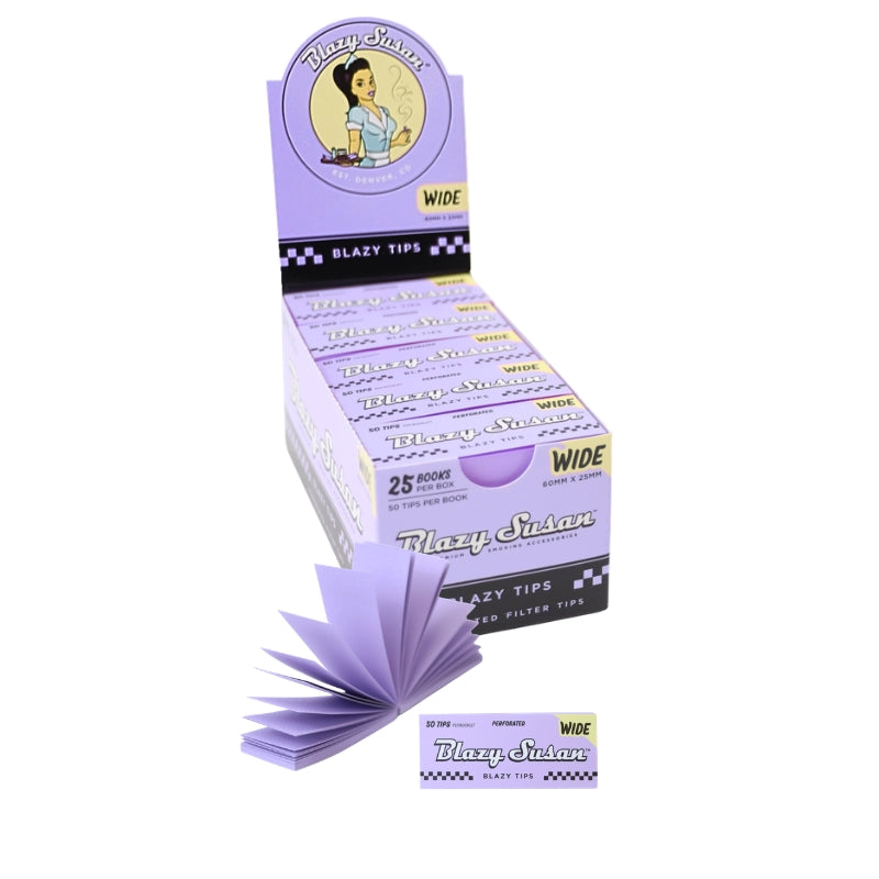 R40214 Blazy Susan Tips Wide Morados — Purple Express