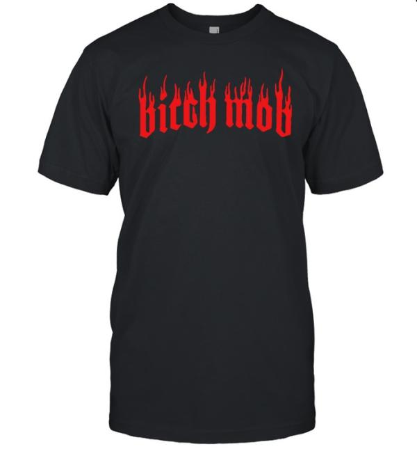 MARRIED TO THE MOB BITCH BLUE T-SHIRT