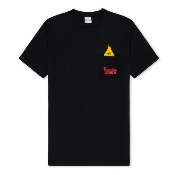 Ripndip F U Flameboy Pocket Tee (Vintage Black)