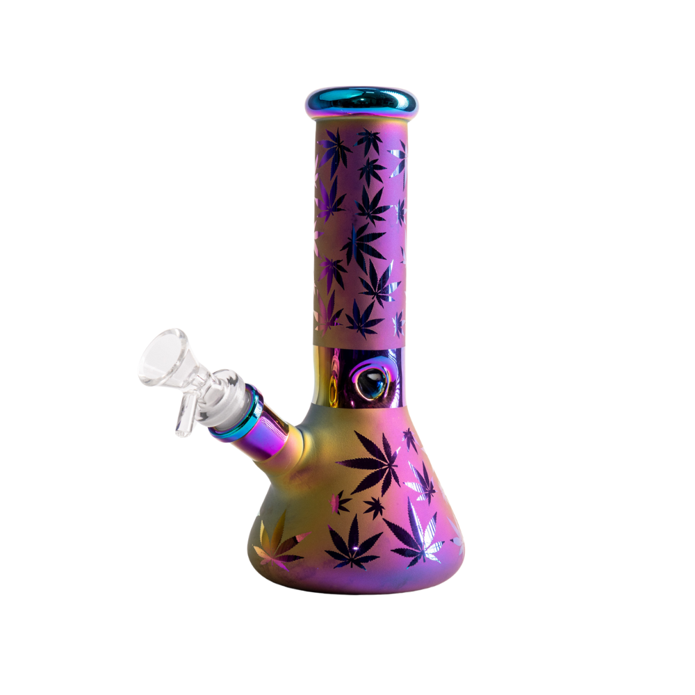Electro Plated Beaker Bong 8" Glass Bong