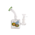 6'' Cube Water Pipe Glow In The Dark