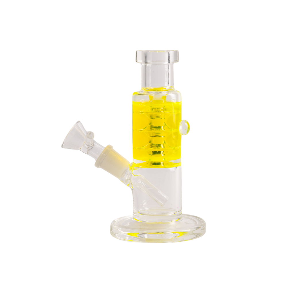 Straight Tube Glycerine Mini Bong 6" Glass Bong