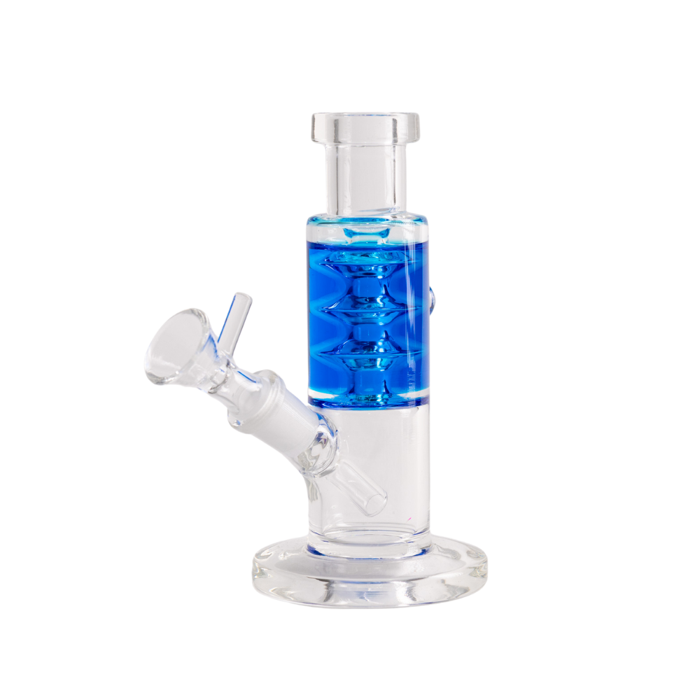 Straight Tube Glycerine Mini Bong 6" Glass Bong