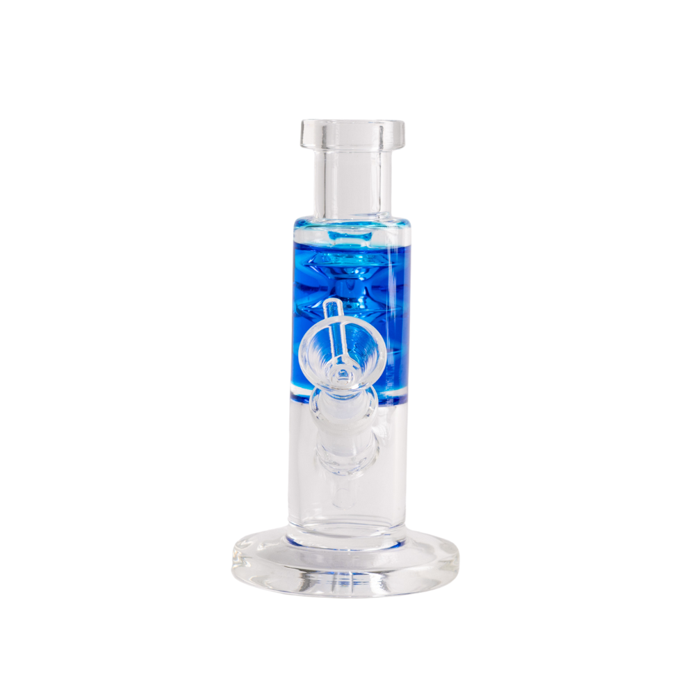 Straight Tube Glycerine Mini Bong 6" Glass Bong