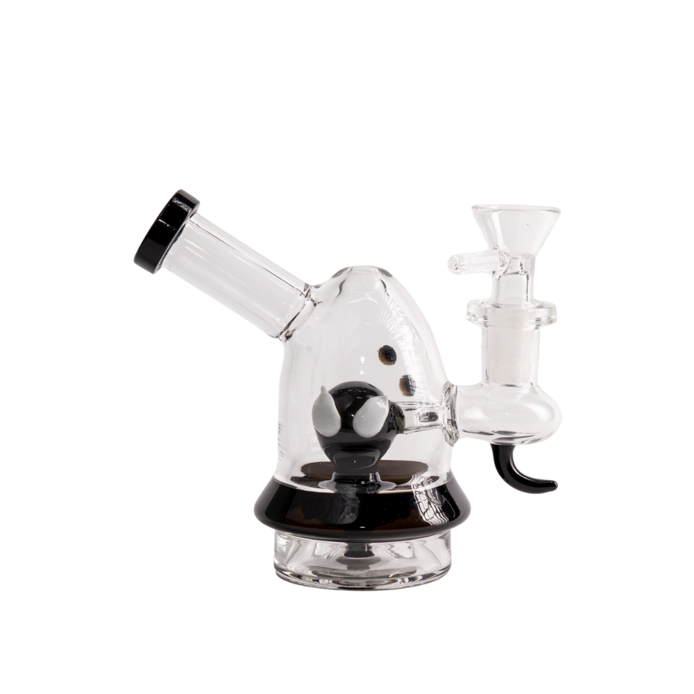 Mini Alien Glass Bong 4" Compact Quality Bong