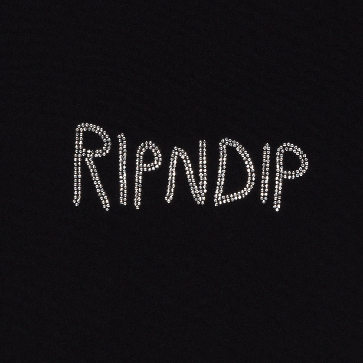OG RIPNDIP Cropped Rhinestone Tank negro - espalda