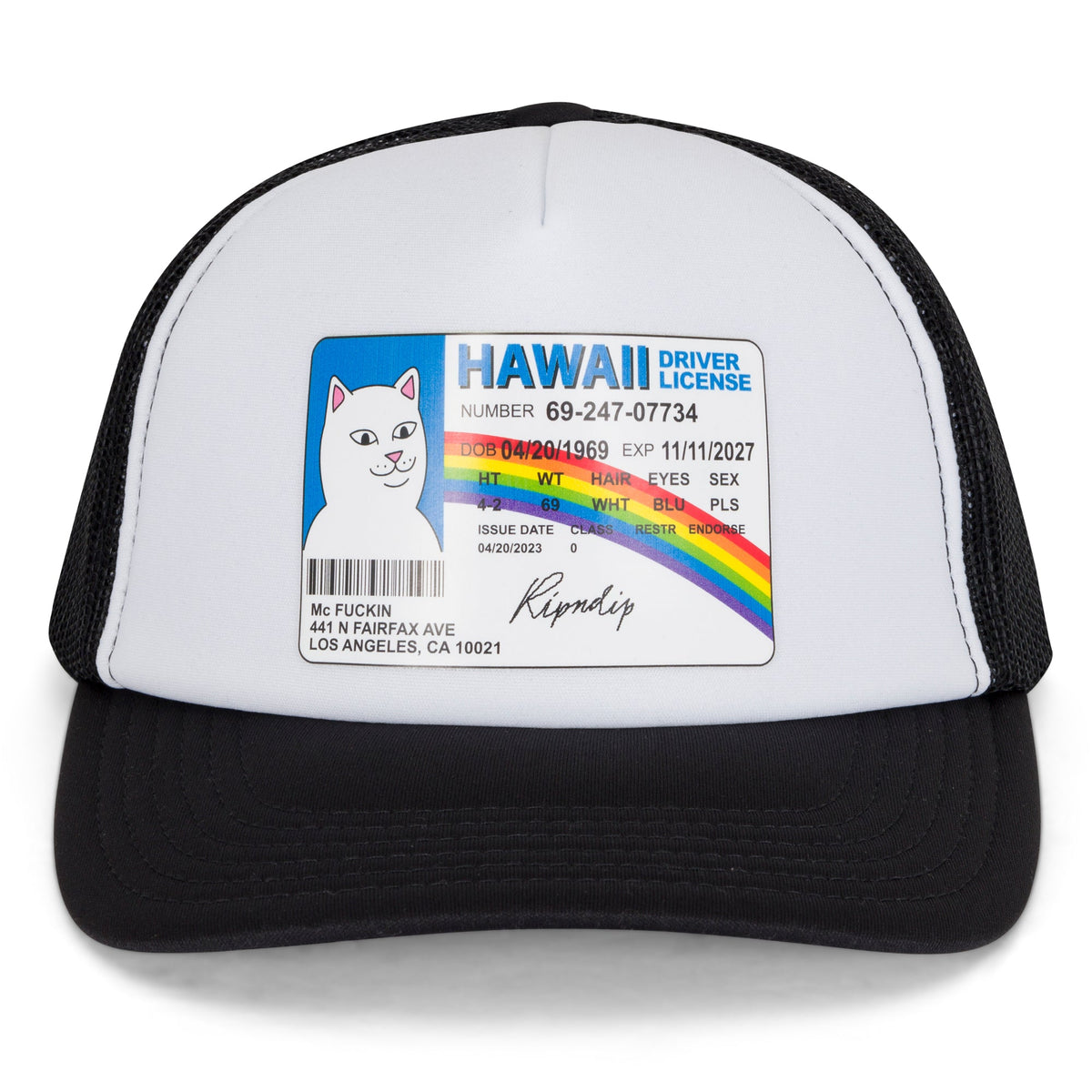 RIPNDIP Mcfuckin Trucker Hat negro - lado