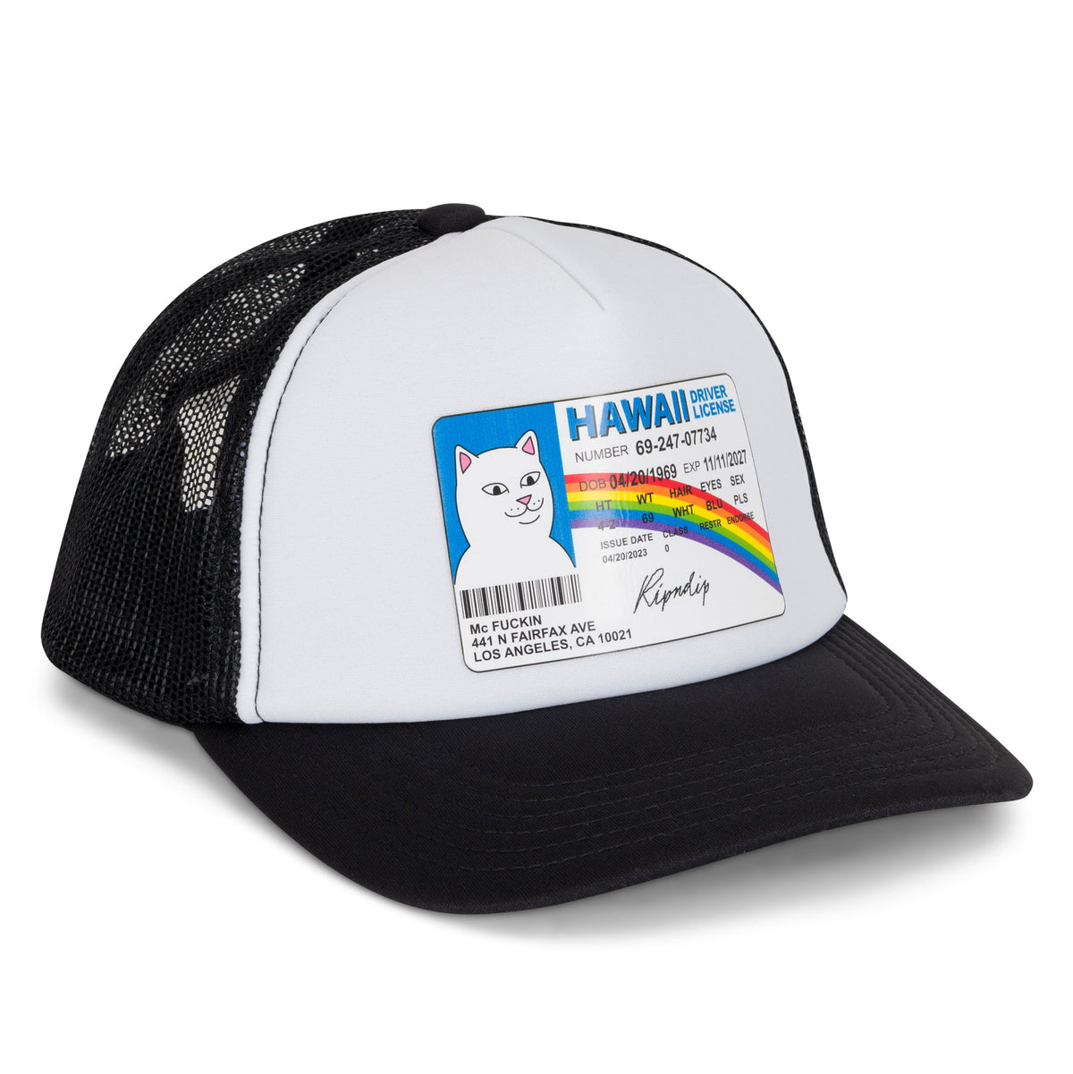 RIPNDIP Mcfuckin Trucker Hat negro - frente