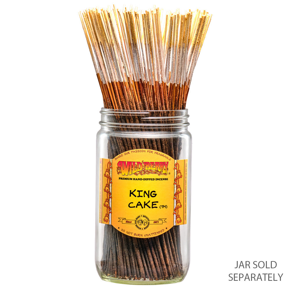Wild Berry incienso King Cake, paquete de 100 varillas hechas a mano en USA - Purple Express