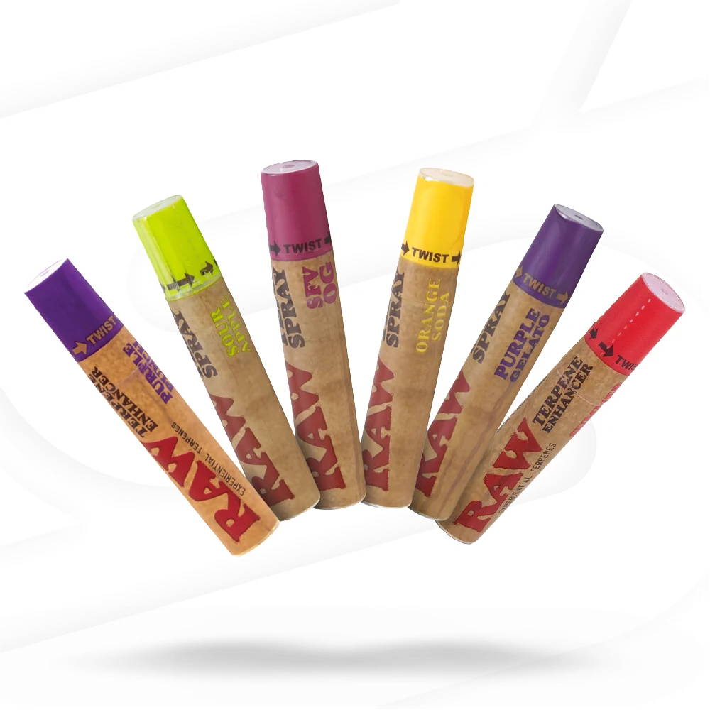RAW Terp Spray display
