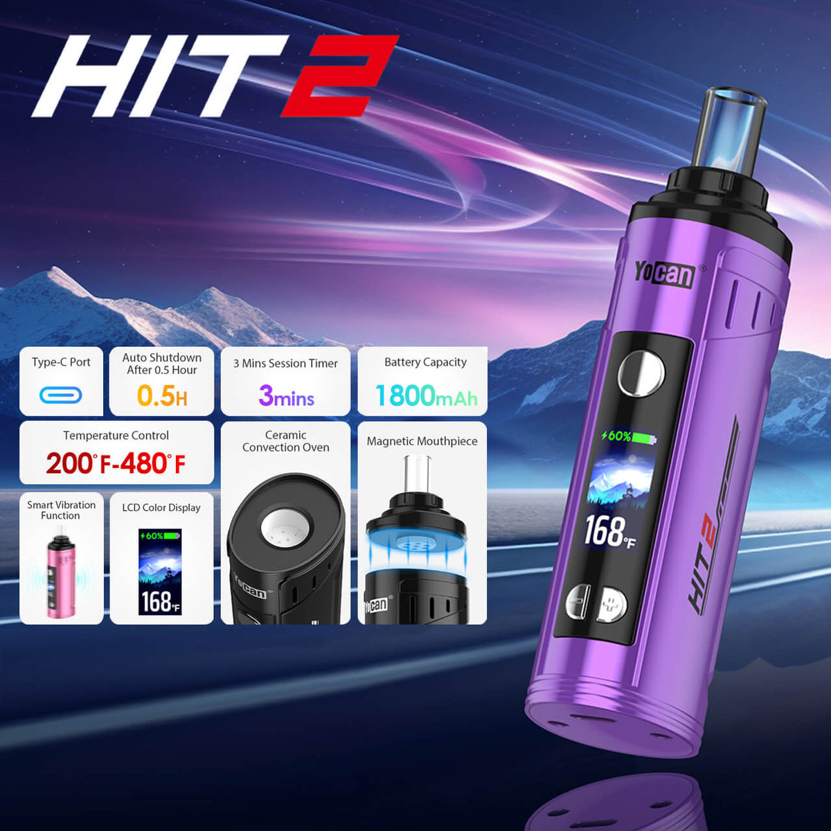 YOCAN HIT 2 Vaporizador Portátil