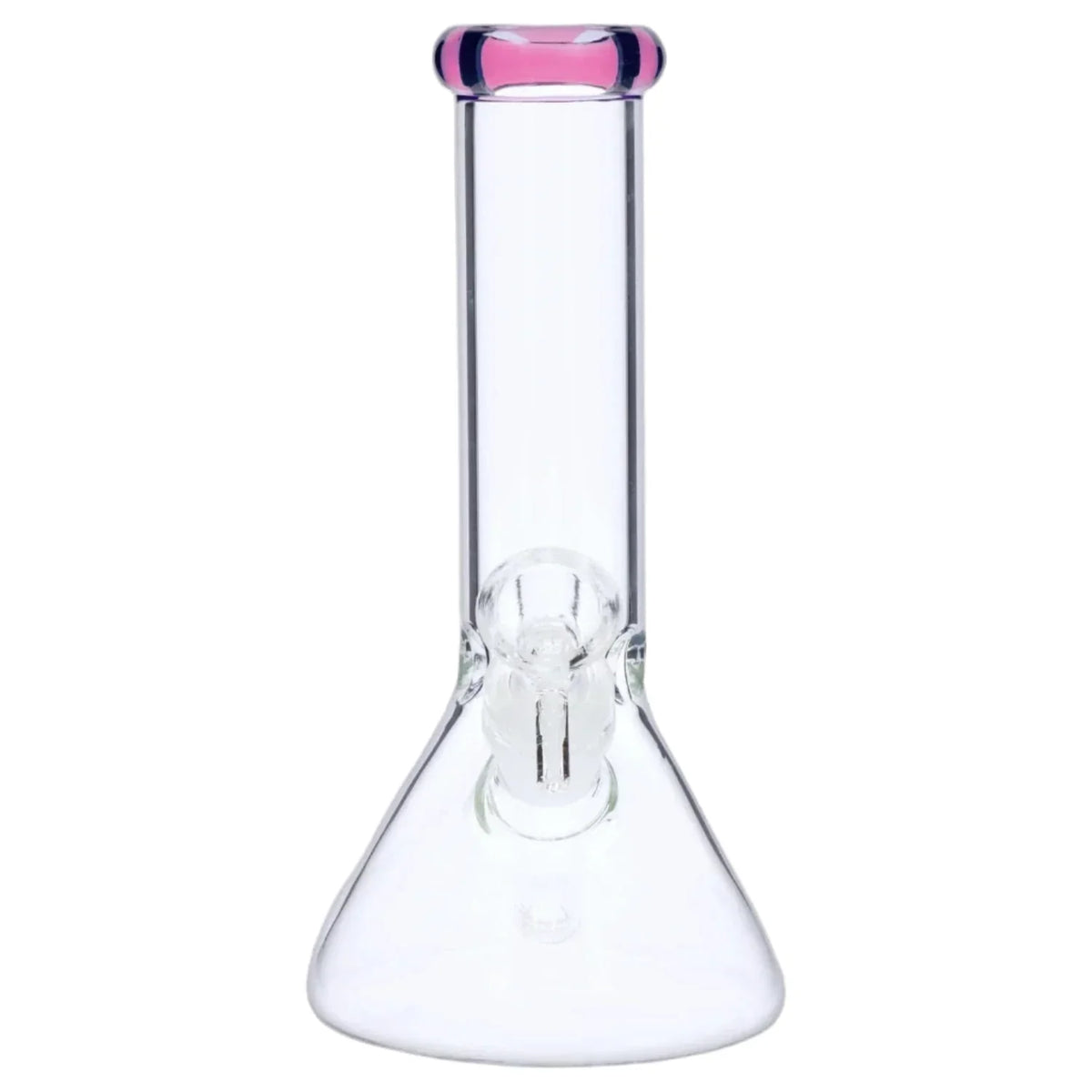 Beaker Bong 8" with Colored Mouthpiece Glass Bong