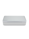 Puffco Travel Case plateado, cerrado